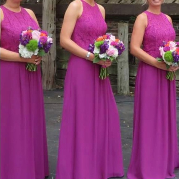 Full length purple gown - Picture 3 of 7